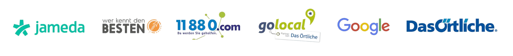 Jameda, Wer kennt den Besten, 11880, Golocal, Google und Das Örtliche